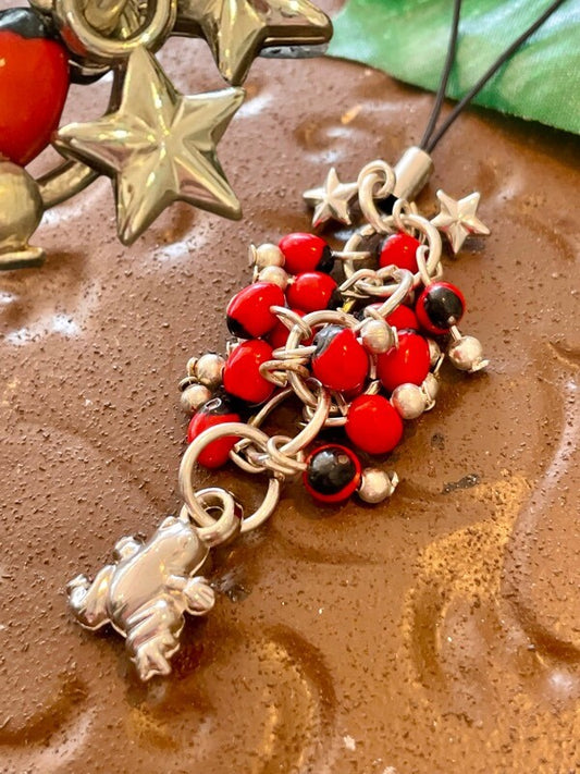 幸せ☆王子様の化身 幸運のワイルーロ☆ストラップ カエル&願望成就の星