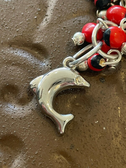 愛されるための♪幸運のワイルーロ☆ストラップ イルカ&願望成就の星