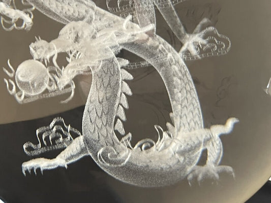 巨大!強大!溢れ出す開運オーラ♪開運力と結界★!五爪皇帝龍神彫り水晶球