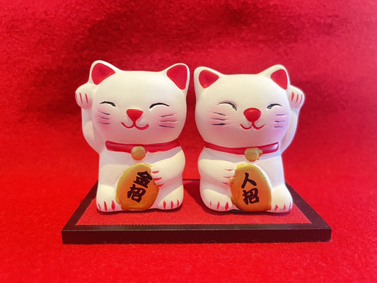 お金も人も招く!開運♪福招き猫ペア