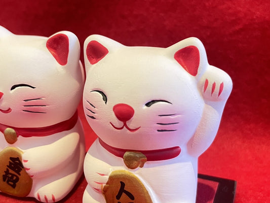 お金も人も招く!開運♪福招き猫ペア