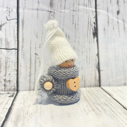 幸せをもたらす家の守り神★小さな妖精トムテ グレーBoy