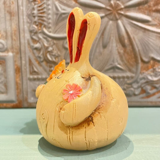 まんまるウサギ置物R 運気上昇・飛躍