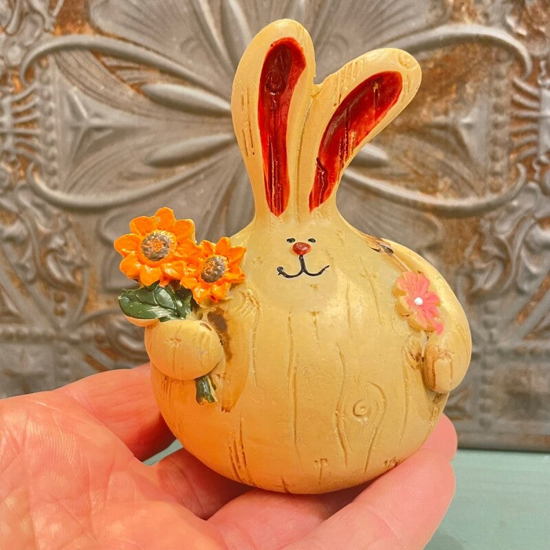 まんまるウサギ置物R 運気上昇・飛躍