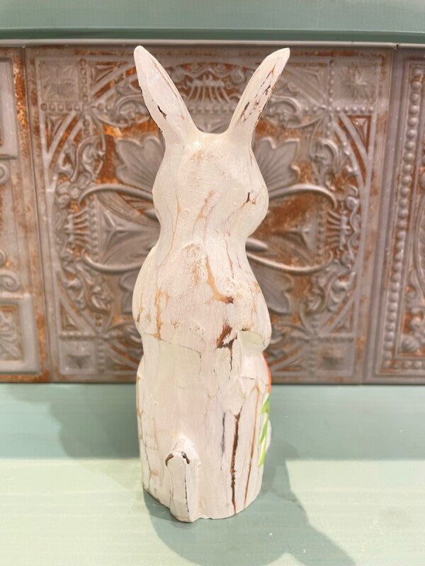 【値下げ】ニンジンウサギ置物 運気上昇・飛躍