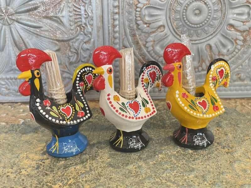 奇跡を起こしたバルセロスの雄鶏“ポルトガルの言い伝え”幸運を呼び込む( 爪楊枝たて )BK-仕事運UP