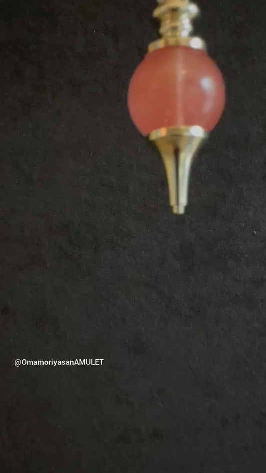 悩み事の答えを導き出す!ペンデュラム 幸運とチャンス♪恋愛成就の石ストロベリークォーツ