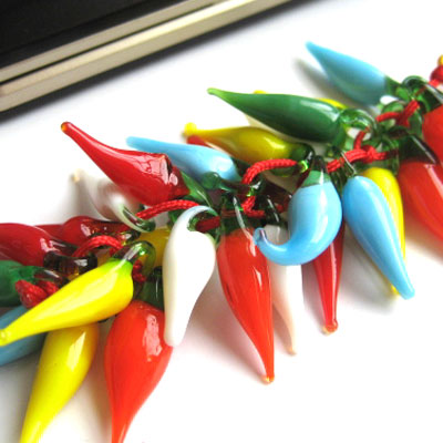 厄払い・魔除けに!カラフル★ジャラジャラ唐辛子