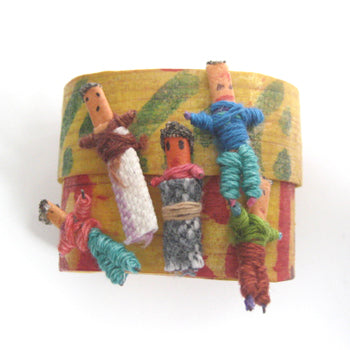 木箱入り/不安や悩み事を解消★グァテマラ トラブルドール 心配人形