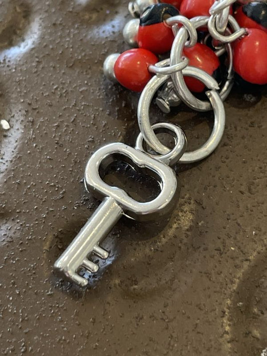 幸運の扉を開ける♪幸運のワイルーロ☆ストラップ 鍵&愛情のハート