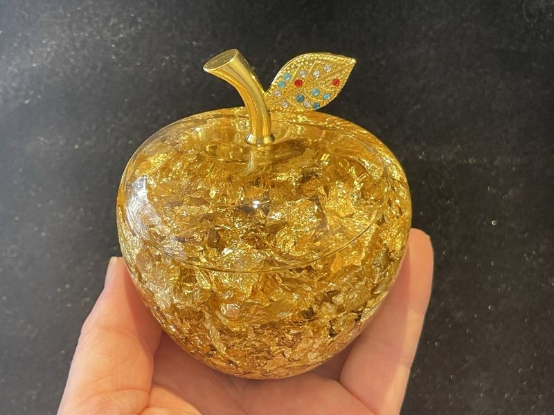 金が金を呼ぶ!金箔招財アイテム!黄金林檎カラフル 〜お金が引き寄せられる〜