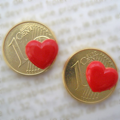 愛情のラッキーコイン☆ハート 2個セット