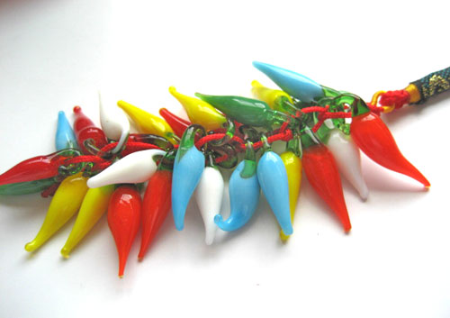 厄払い・魔除けに!カラフル★ジャラジャラ唐辛子