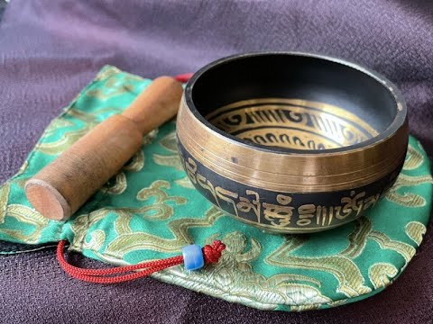 気や空間の浄化・ヒーリングパワーを♪癒しの「倍音」チベタンシンギングボウル ポーチ付き