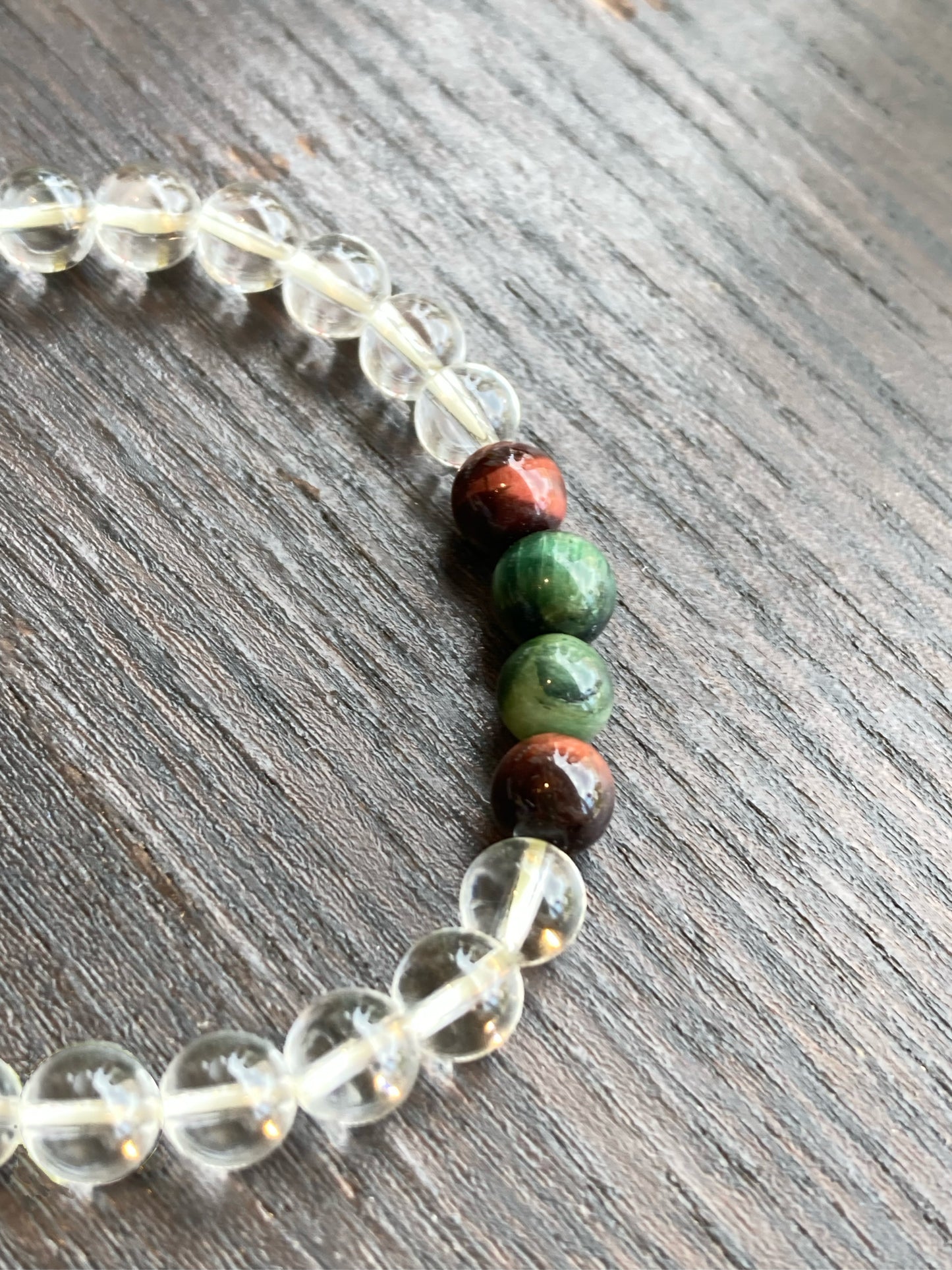 金運&仕事運UP レッド&グリーンタイガーアイ プレゼント