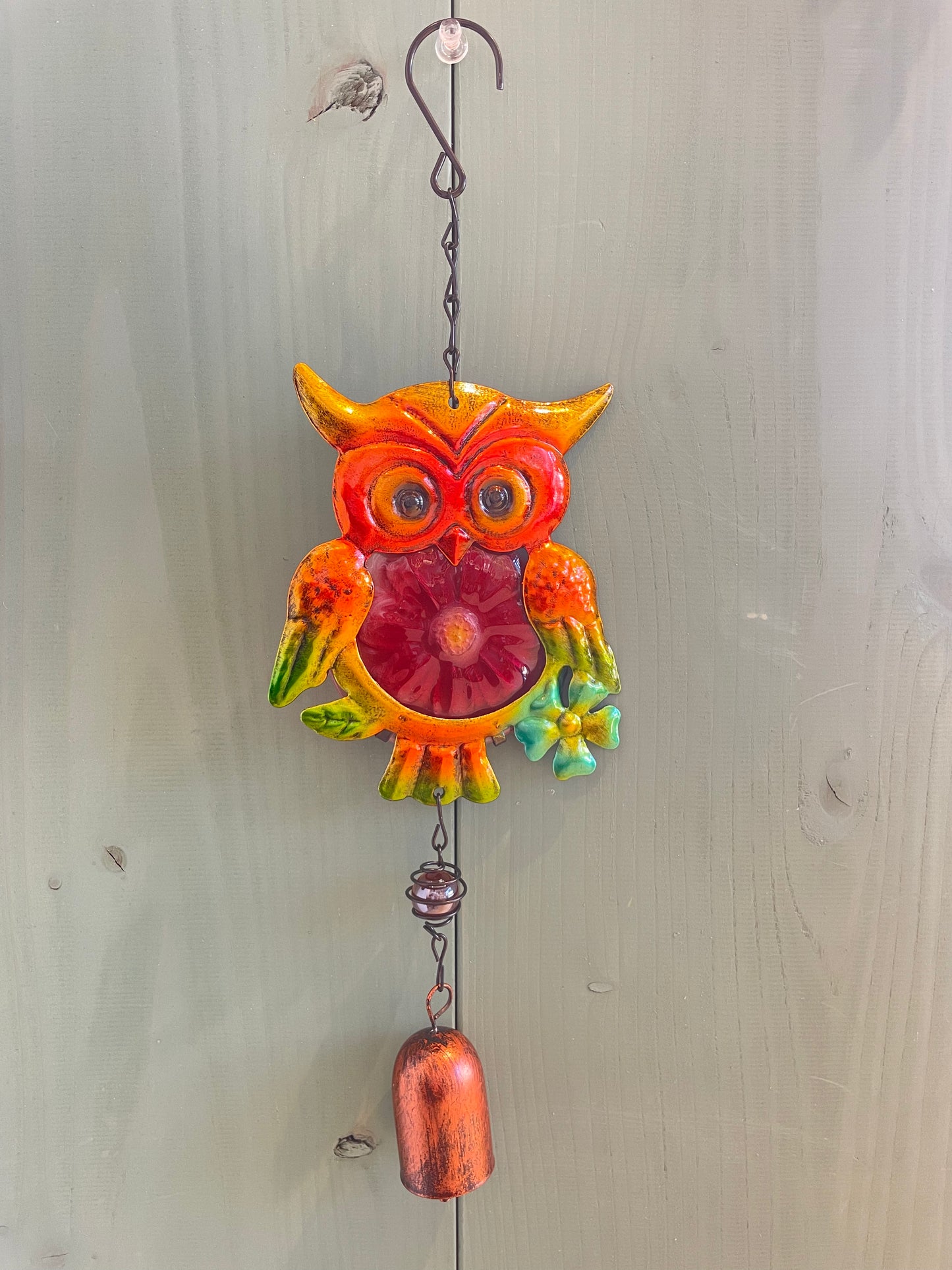 フクロウ チャイム/レッド 幸運を呼ぶ!