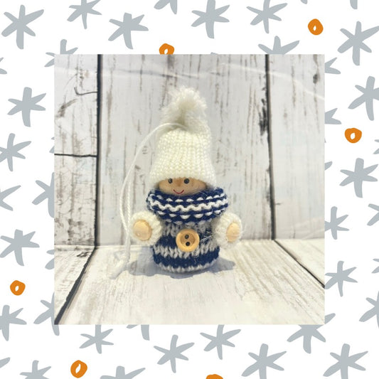 幸せをもたらす家の守り神★小さな妖精トムテ ブルーBoy