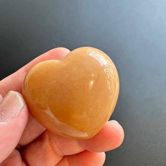 日常的に愛を感じる穏やかな心を保つ♥ピーチアベンチュリン　ハートお守り石