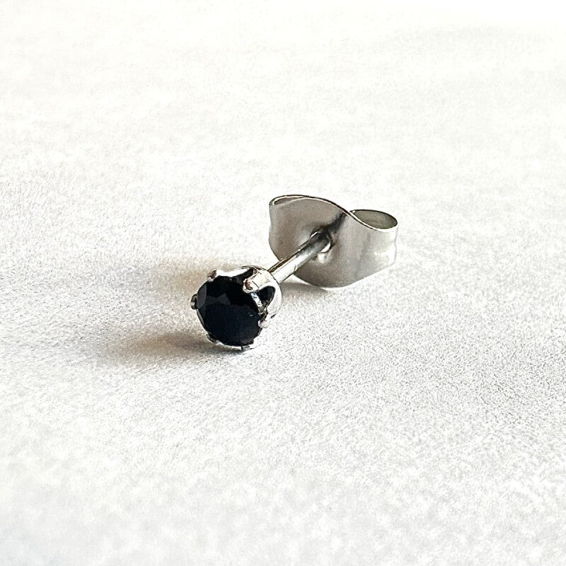 マイナスをプラスへ導く★ブラックオニキス　men's ピアス