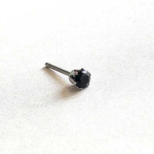 マイナスをプラスへ導く★ブラックオニキス　men's ピアス