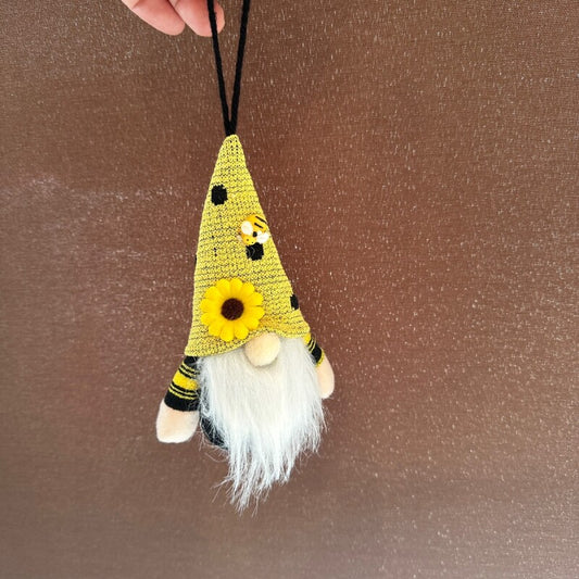 お金のありかを教えてくれる！宝物の守護者 伝説の妖精gnome（ノーム）吊り下げ みつばちヒマワリ