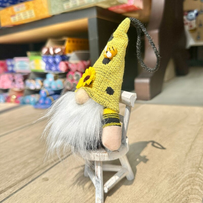 お金のありかを教えてくれる！宝物の守護者 伝説の妖精gnome（ノーム）吊り下げ みつばちヒマワリ