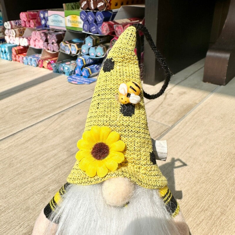 お金のありかを教えてくれる！宝物の守護者 伝説の妖精gnome（ノーム）吊り下げ みつばちヒマワリ