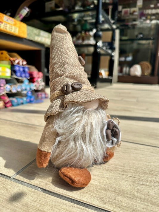 お金のありかを教えてくれる！宝物の守護者 伝説の妖精gnome（ノーム）コーヒーブラウン