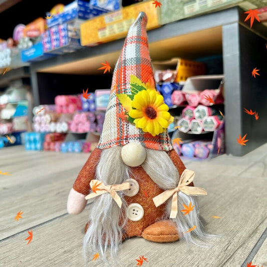 お金のありかを教えてくれる！宝物の守護者 伝説の妖精gnome（ノーム）オータムお座りおさげB