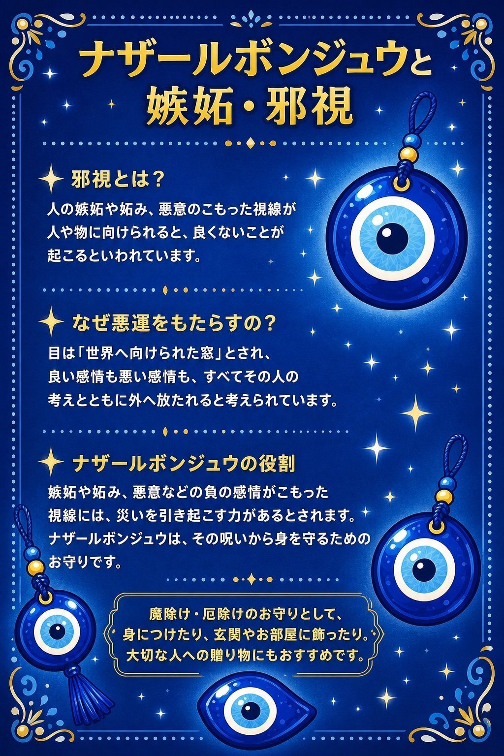 厄除け☆ナザールボンジュウ ロンデル☆ミサンガブレス L