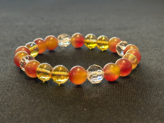 新たな仕事を呼び込み成功へ導く。コスモオーラ＆レッドジェイド ブレスレット