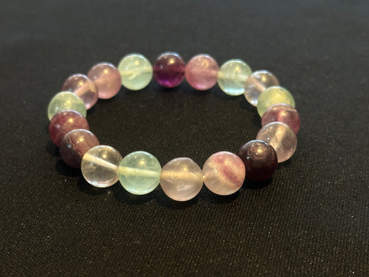 問題解決を助ける。フローライト　ブレスレット