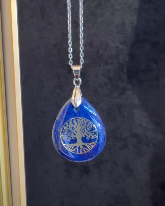 真実を見抜き、揺るぎない自分を取り戻す。ラピスラズリ × ツリーオブライフ ネックレス