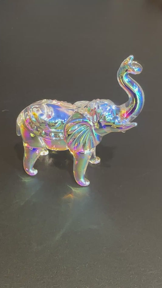 邪気を払い空間を浄化！幸運が舞い降りる🐘 象クリスタル置物