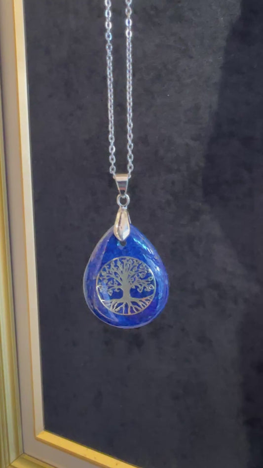 真実を見抜き、揺るぎない自分を取り戻す。ラピスラズリ × ツリーオブライフ ネックレス