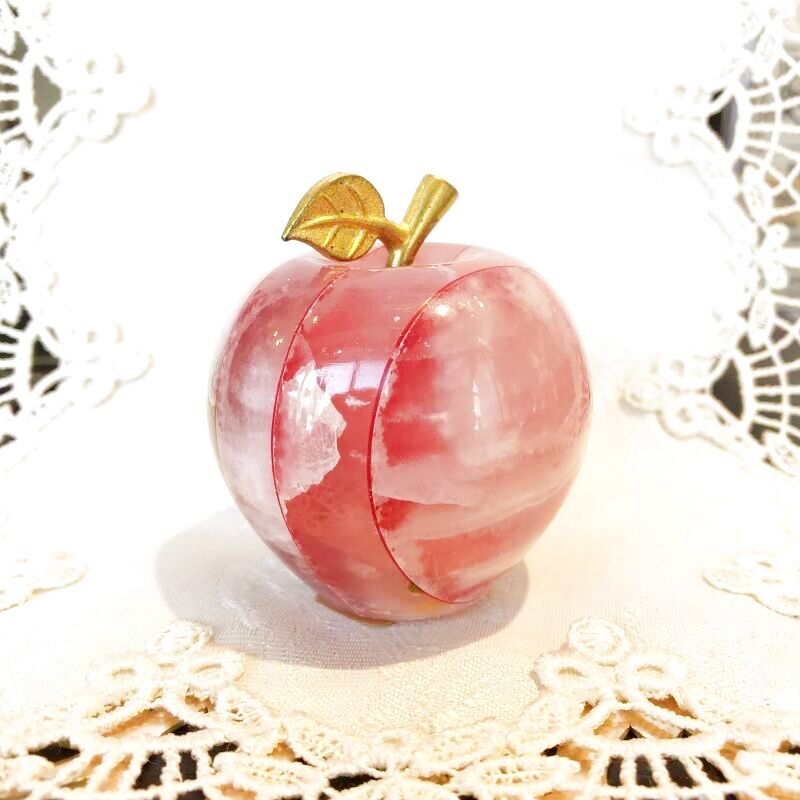 桃色りんごネックレス - アクセサリー